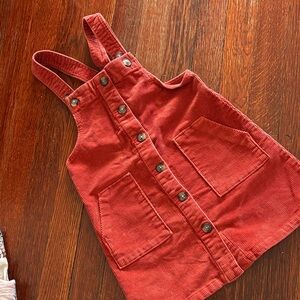 Wonder Nation Rust Corduroy Overalls